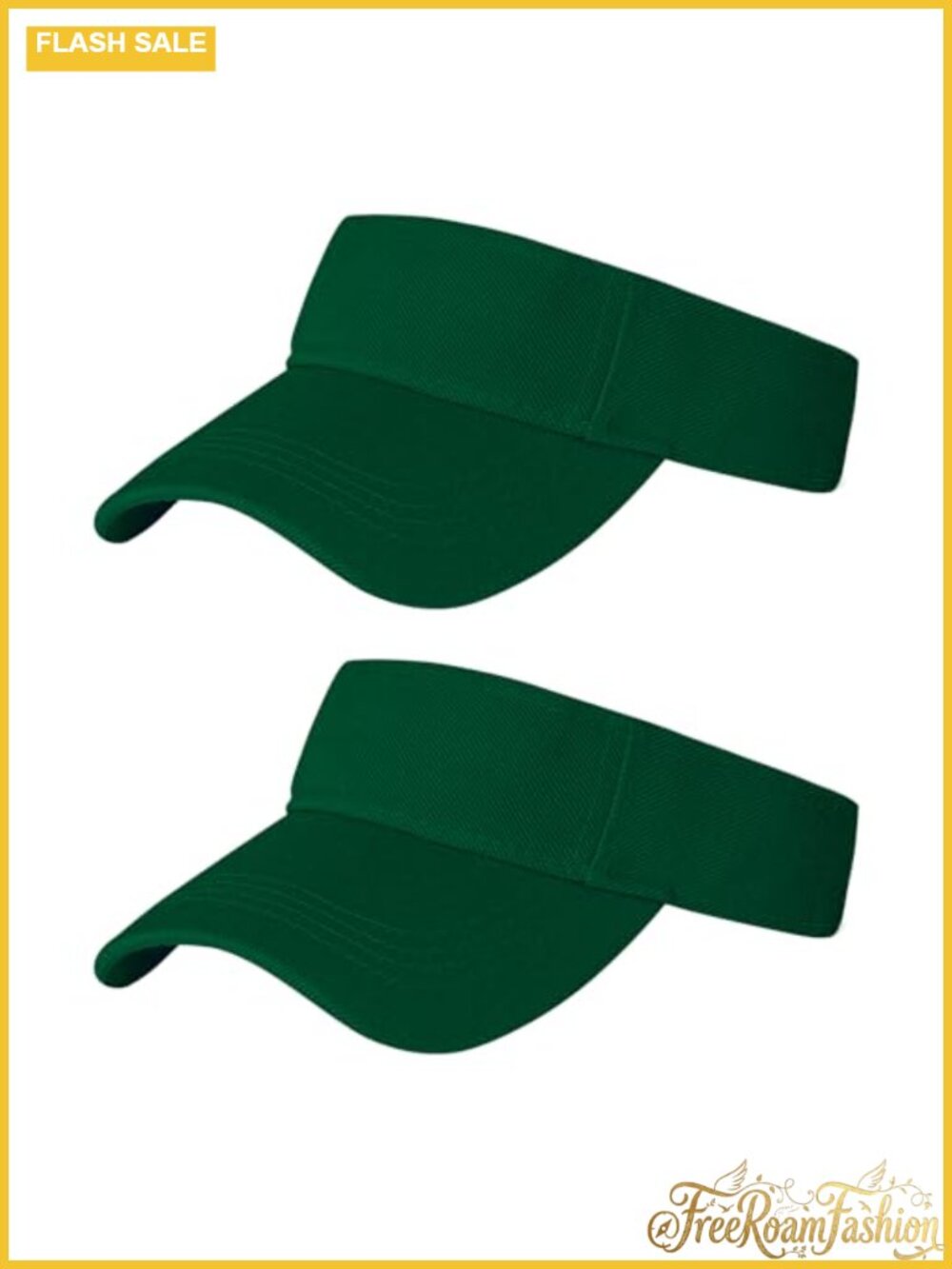 2 Pack Adjustable Sport Visor Hats Lightweight Cotton Sun Visors Golf